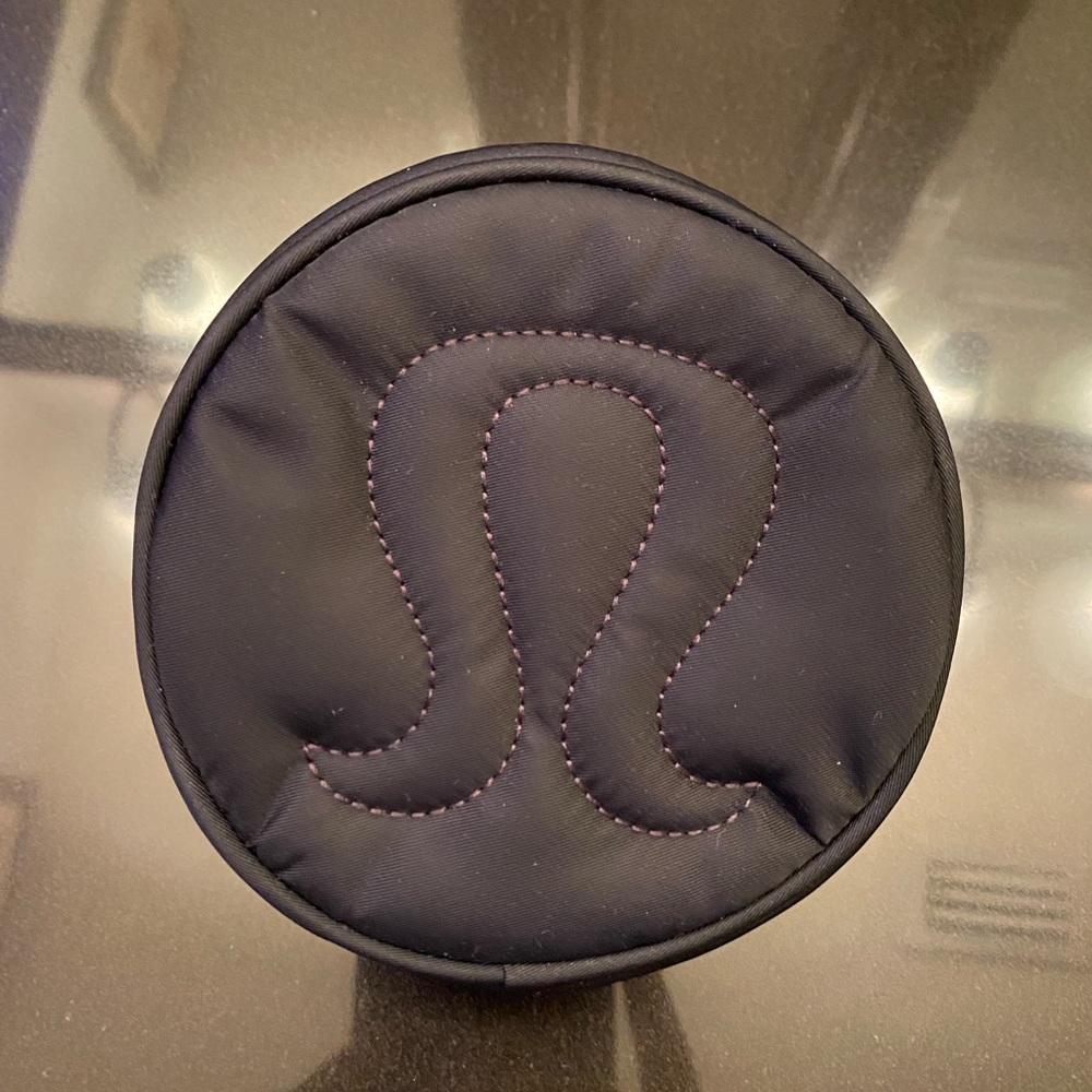 Lululemon black logo coin pouch